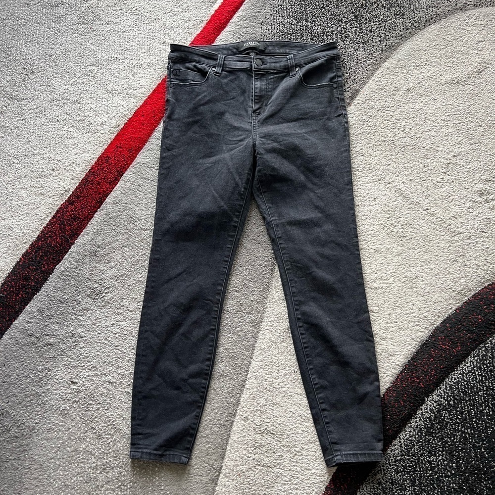 Liverpool Black Rinse Skinny Jeans
